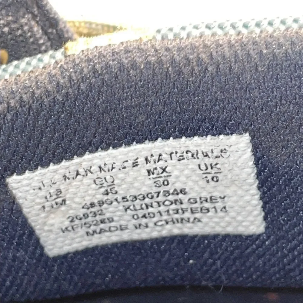 Thom McAn Gray and Blue Boat Shoes with Suede Finish